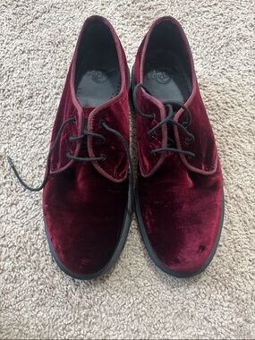 Dr Martens Velvet Shoes